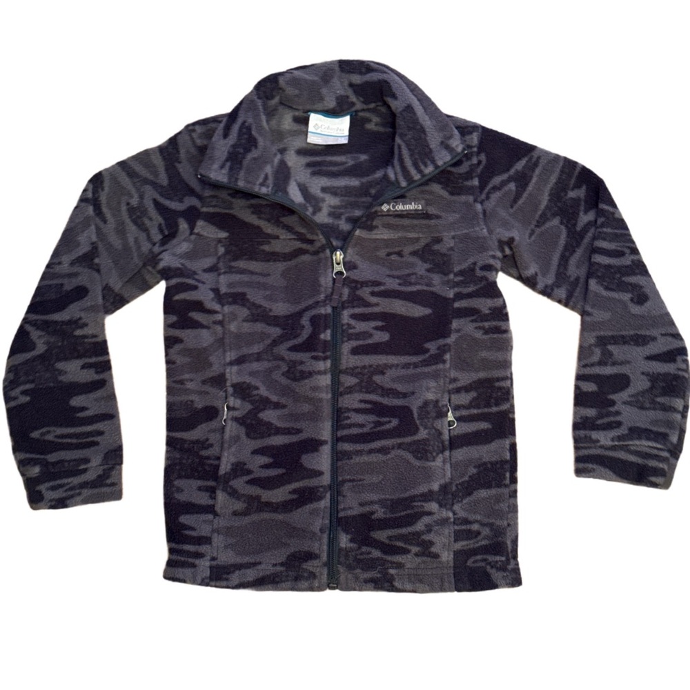 Columbia Kids Fleece Zip Jacket with Stand Collar and Pockets Unisex Small XS